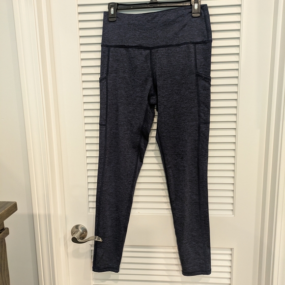 aerie Pants - Aerie Dark Blue High-Waisted Leggings Size L